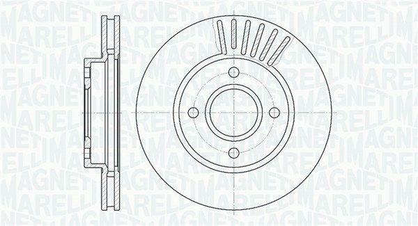 MAGNETI MARELLI Тормозной диск 361302040326